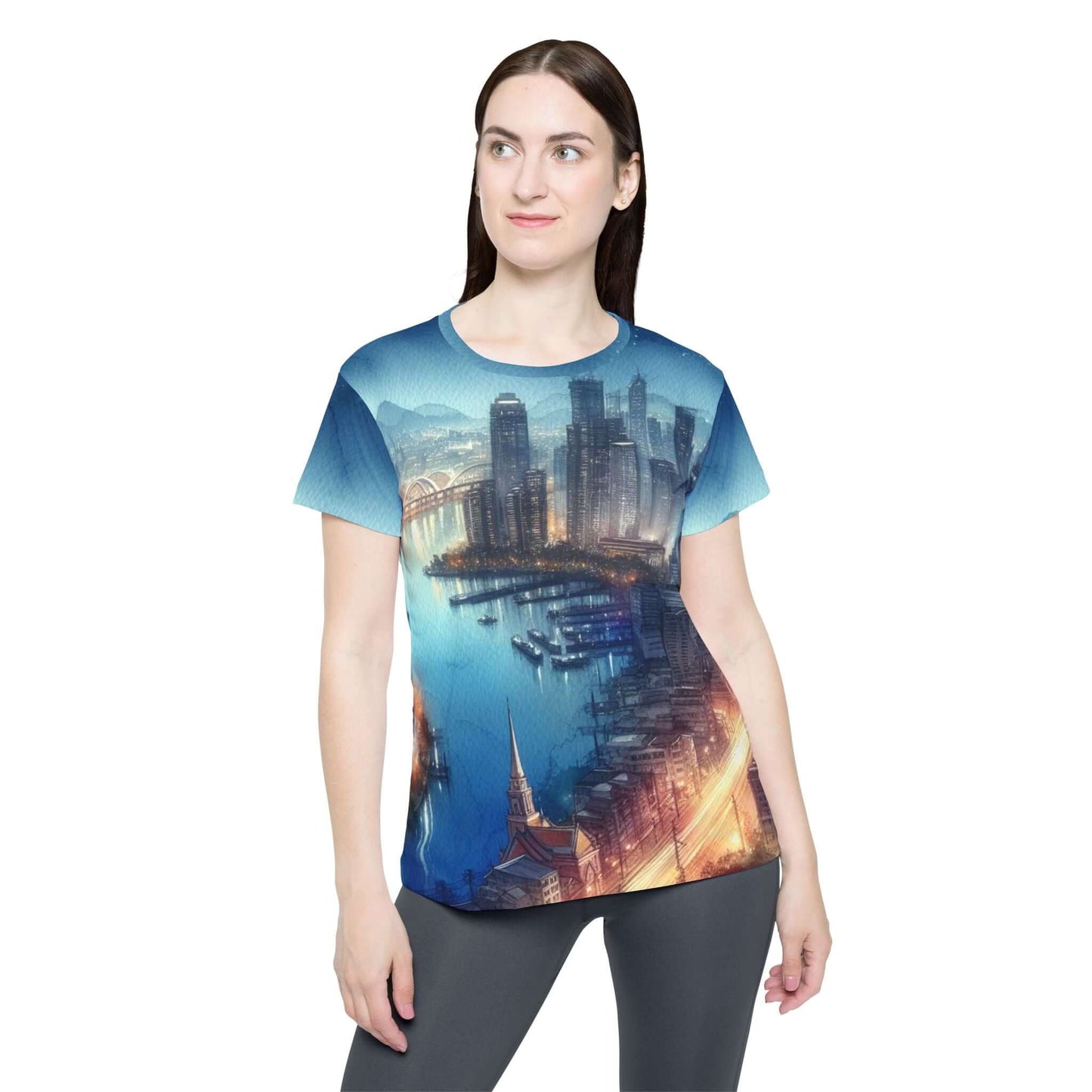 City Night Time Rush Women's Sports Jersey - Women's Active Tee