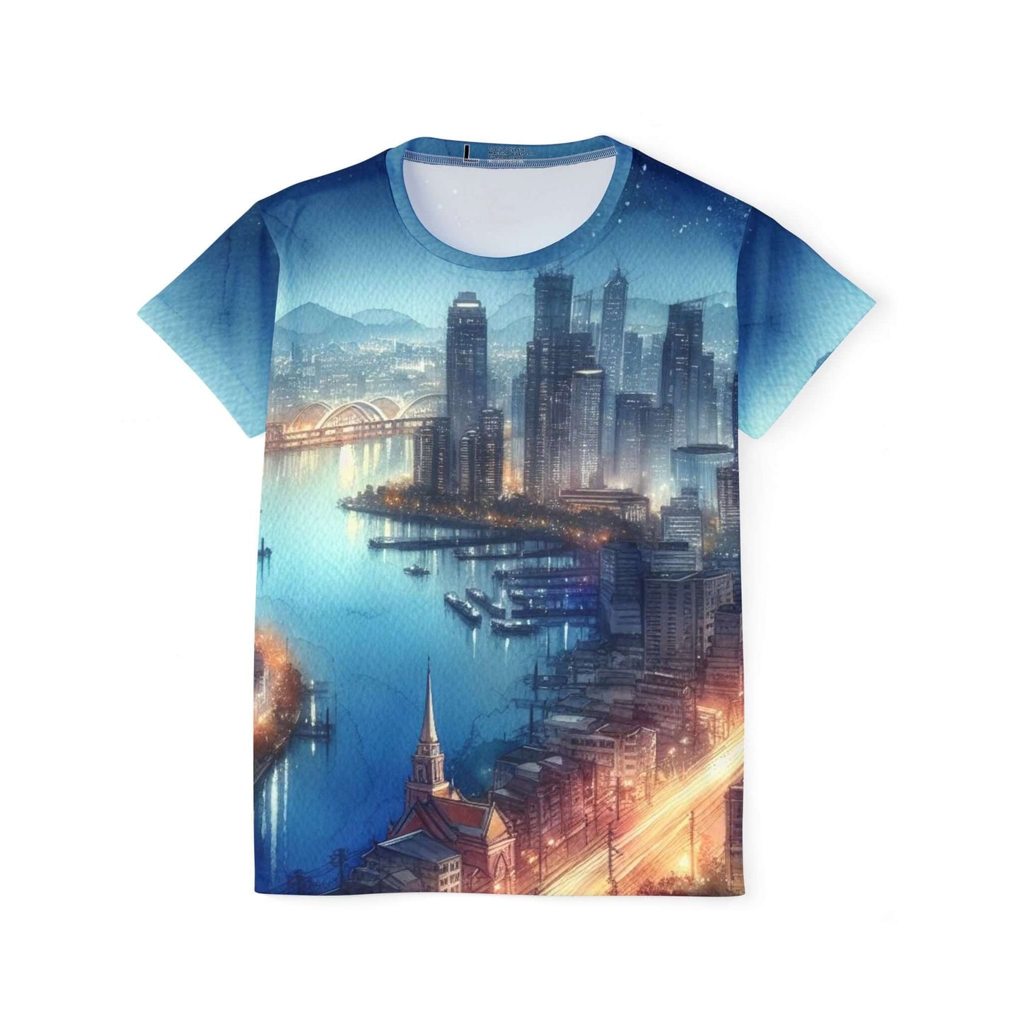 City Night Time Rush Women's Sports Jersey - Women's Active Tee
