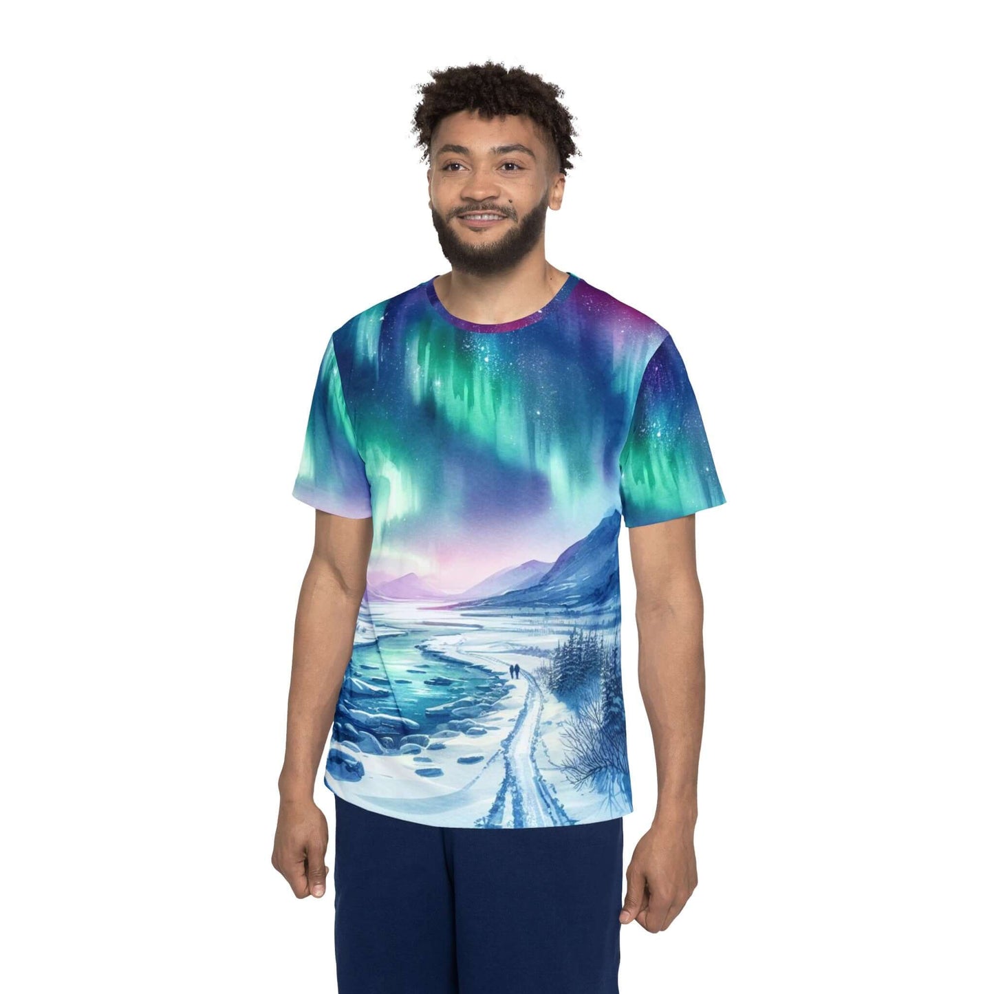 Northern Lights - Men's Athletic Shirt