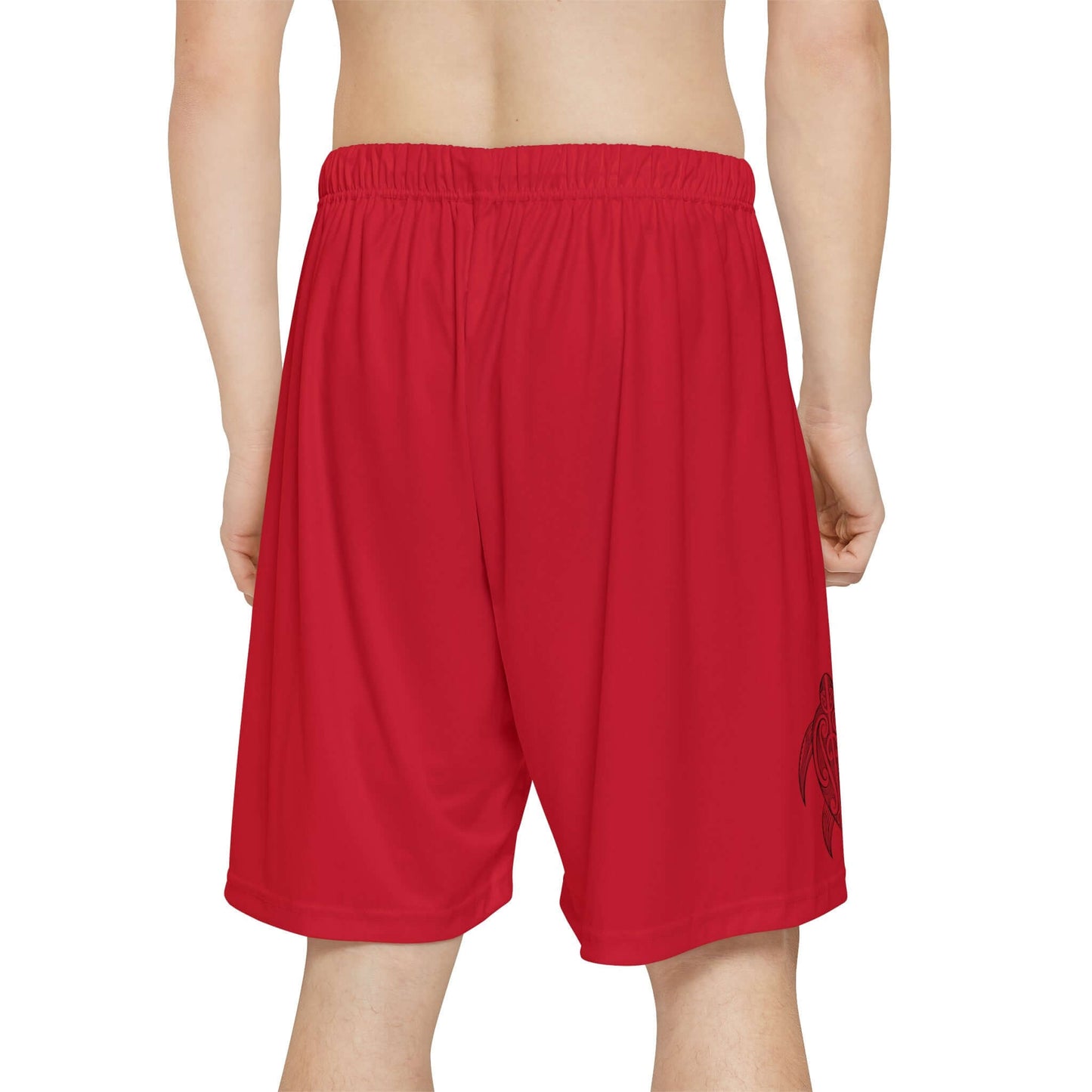 Chill Turtle - Red Men’s Running Shorts