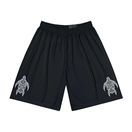 Chill Turtle - Black Men’s Running Shorts