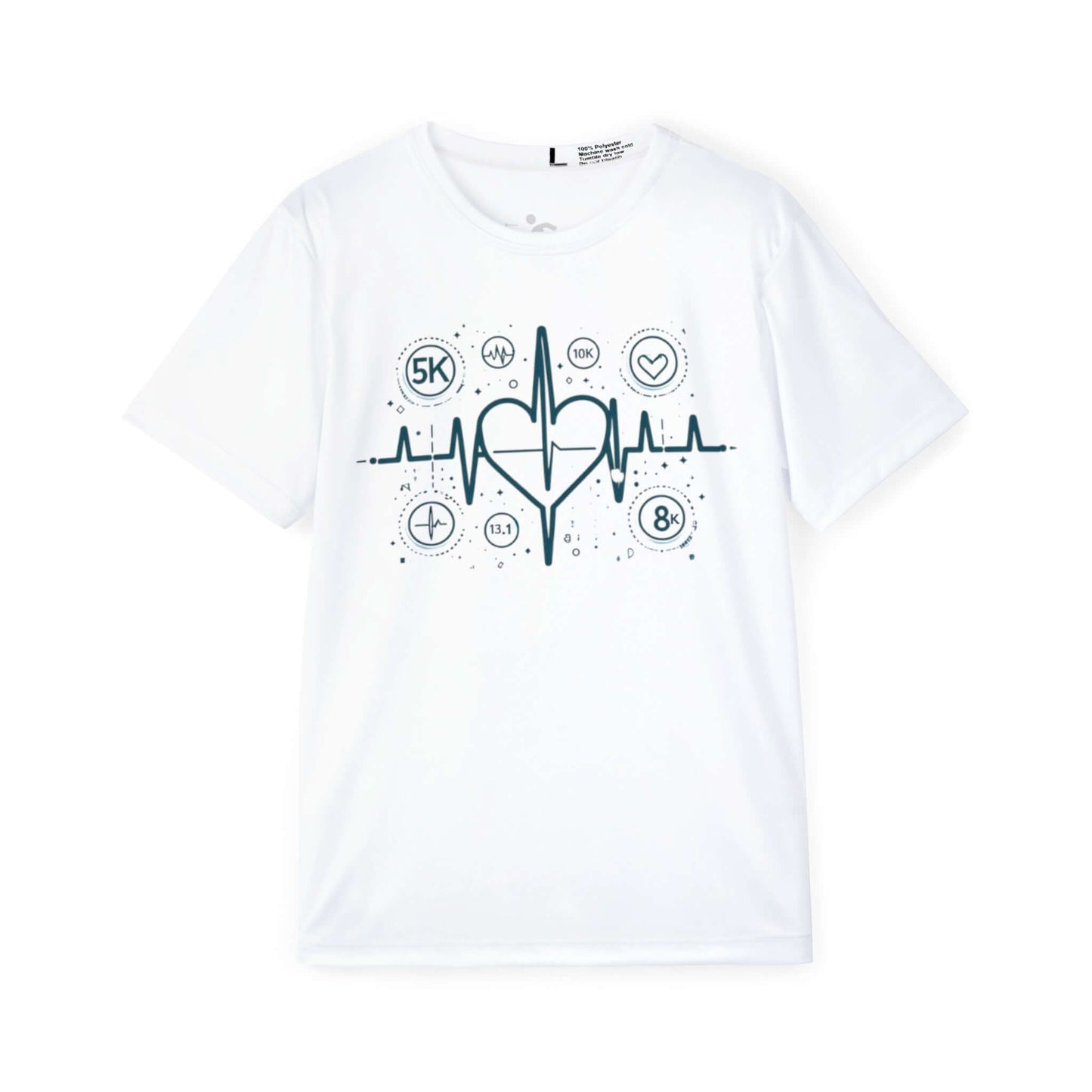 Rhythm Of My Run - Men's White Running Shirt