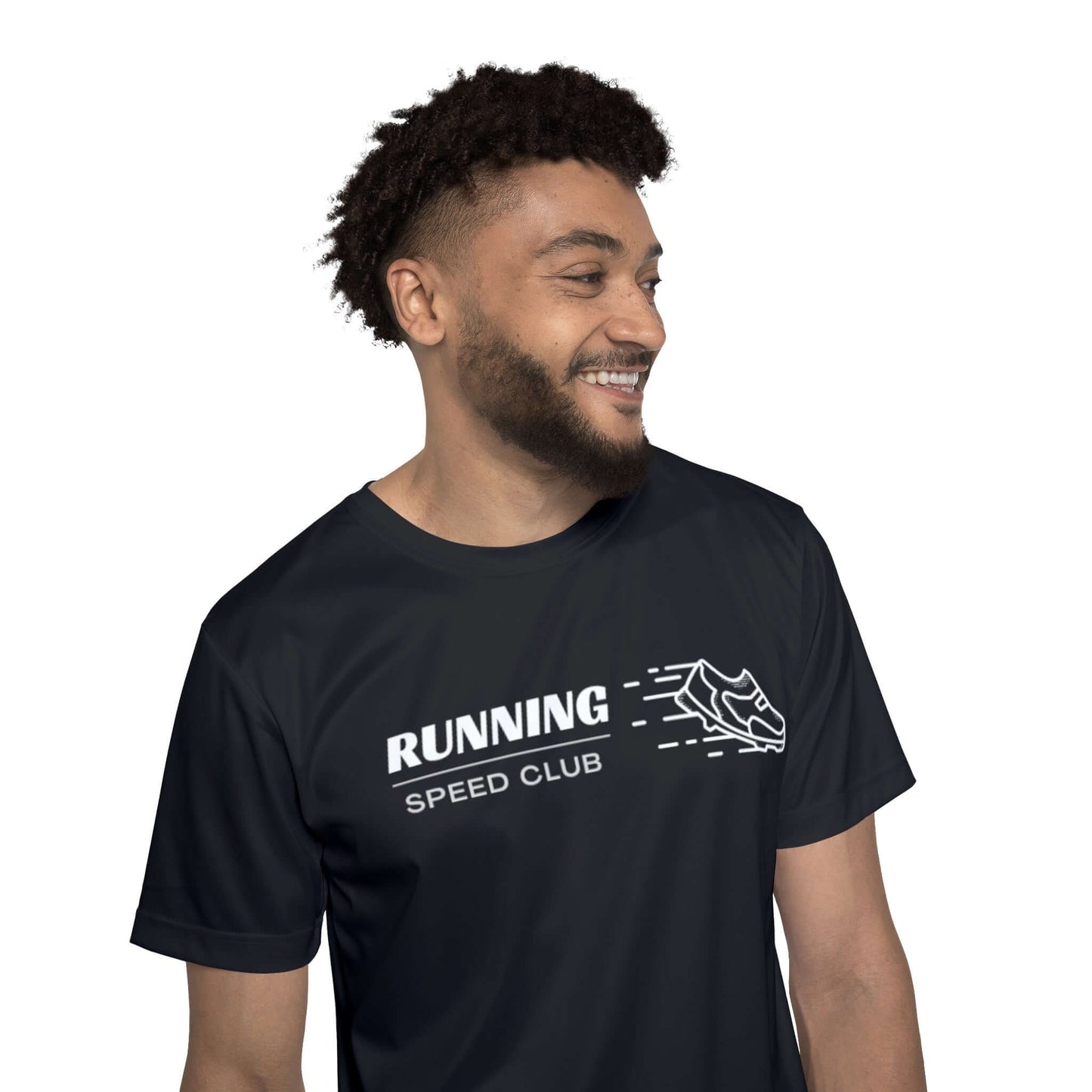 Running Speed Club - Men's Black Running Shirt