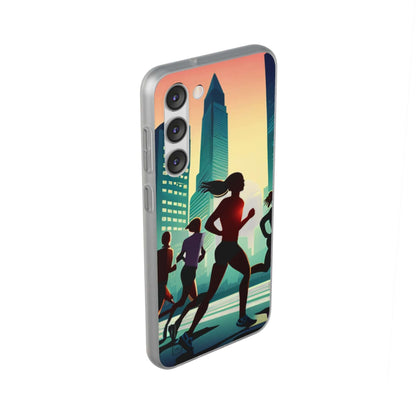 Flexible Cases For iPhone 14|13|12|11|10|9|8|7|Pro|Max & Samsung Galaxy s21|s22|s23|Plus|Ultra - She Ran A Marathon