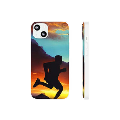 Flexible Cases For iPhone 14|13|12|11|10|9|8|7|Pro|Max & Samsung Galaxy s21|s22|s23|Plus|Ultra - The Sun Sets And My Run Begins