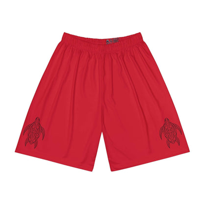 Chill Turtle - Red Men’s Running Shorts