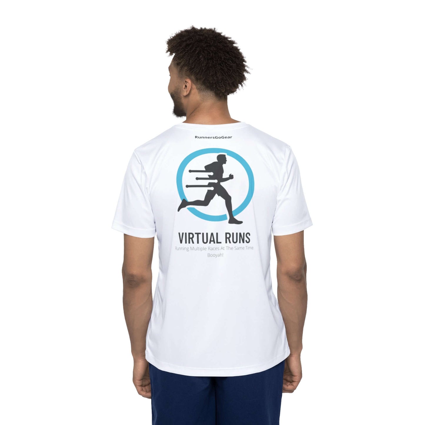 Virtual Runs Are Awesome! - Men's White Running Shirt