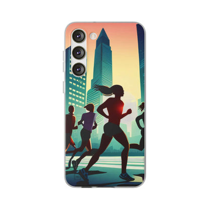 Flexible Cases For iPhone 14|13|12|11|10|9|8|7|Pro|Max & Samsung Galaxy s21|s22|s23|Plus|Ultra - She Ran A Marathon