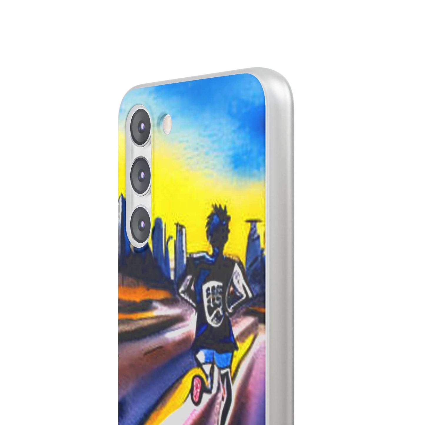 Flexible Cases For iPhone 14|13|12|11|10|9|8|7|Pro|Max & Samsung Galaxy s21|s22|s23|Plus|Ultra - He Ran Into The City