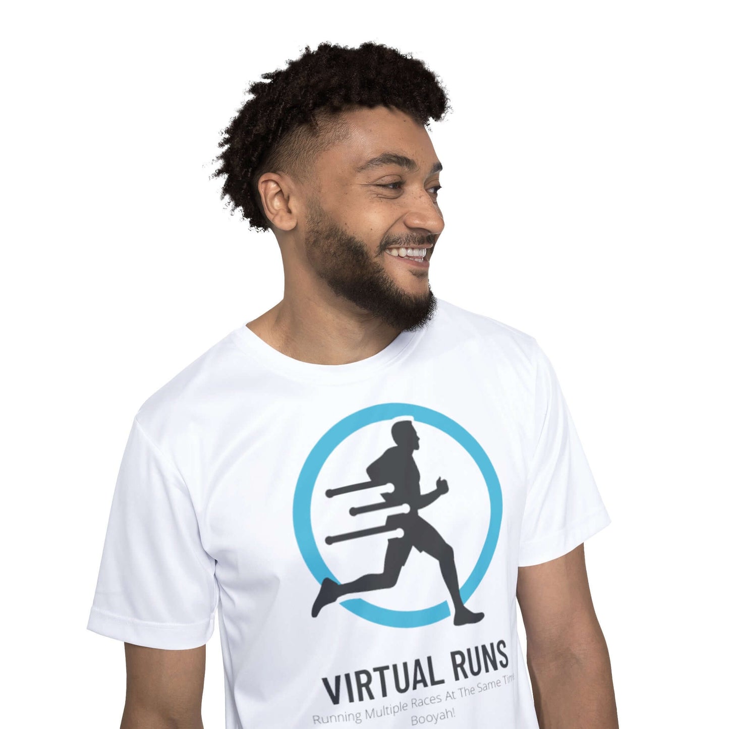 Virtual Runs Are Awesome! - Men's White Running Shirt