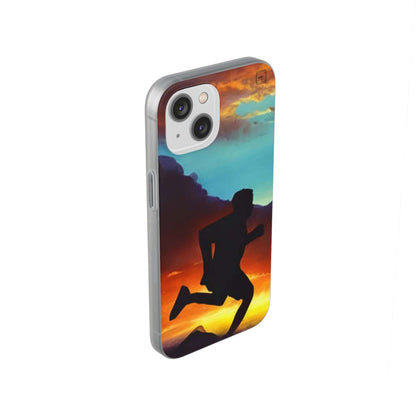 Flexible Cases For iPhone 14|13|12|11|10|9|8|7|Pro|Max & Samsung Galaxy s21|s22|s23|Plus|Ultra - The Sun Sets And My Run Begins