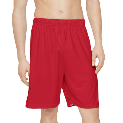 Turtle's Tenacity - Red Men’s Running Shorts