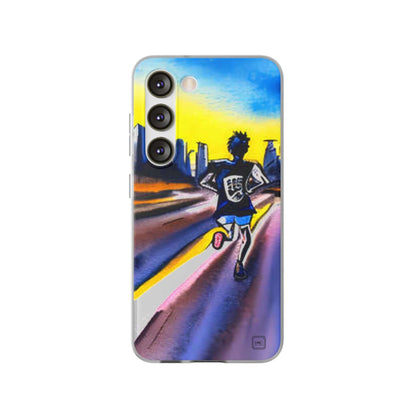 Flexible Cases For iPhone 14|13|12|11|10|9|8|7|Pro|Max & Samsung Galaxy s21|s22|s23|Plus|Ultra - He Ran Into The City