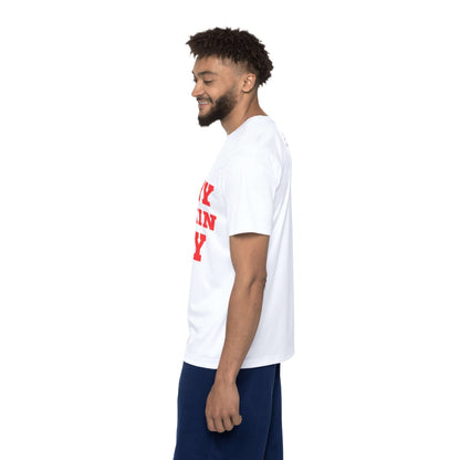 Every Freakin Day -  Men's White Athletic Shirt (Red Message Version)