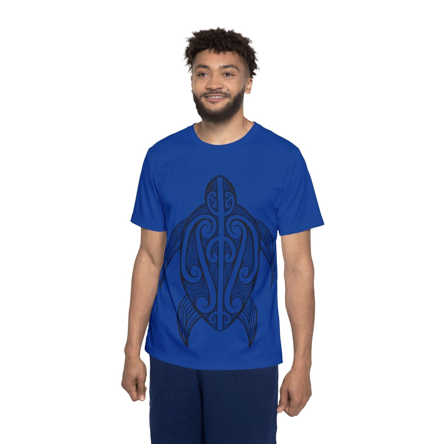 Chill Turtle - Blue Men's Running Shirt