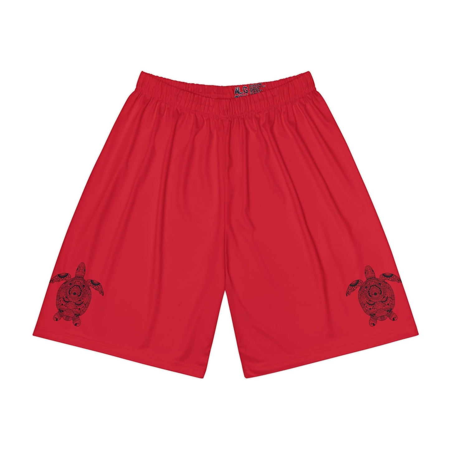 Turtle's Tenacity - Red Men’s Running Shorts