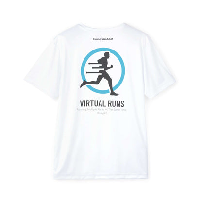 Virtual Runs Are Awesome! - Men's White Running Shirt