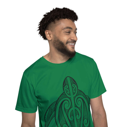 Chill Turtle - Green Men's Running Shirt