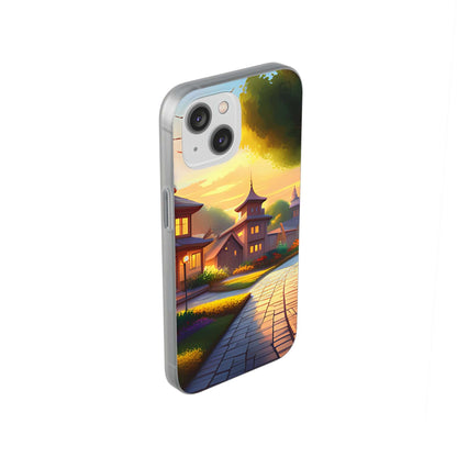 Flexible Cases For iPhone 14|13|12|11|10|9|8|7|Pro|Max & Samsung Galaxy s21|s22|s23|Plus|Ultra - Another Town, Another Place