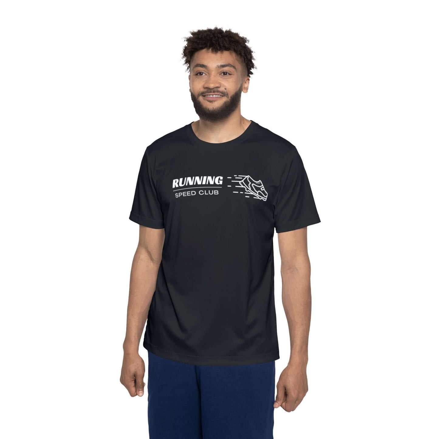 Running Speed Club - Men's Black Running Shirt