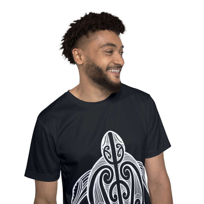 Chill Turtle - Black Men's Running Shirt