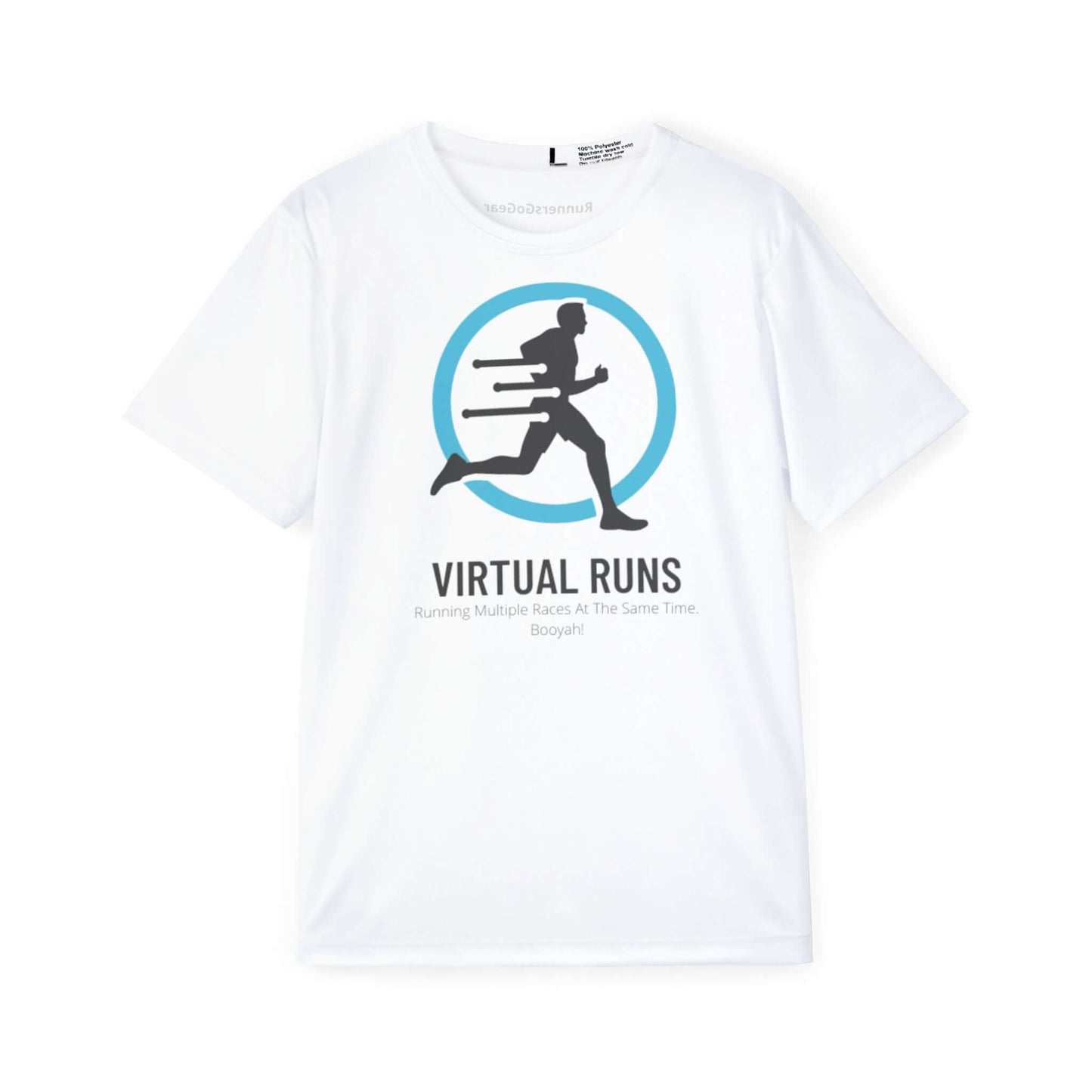 Virtual Runs Are Awesome! - Men's White Running Shirt