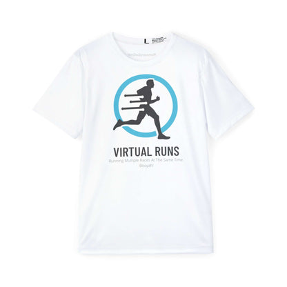 Virtual Runs Are Awesome! - Men's White Running Shirt