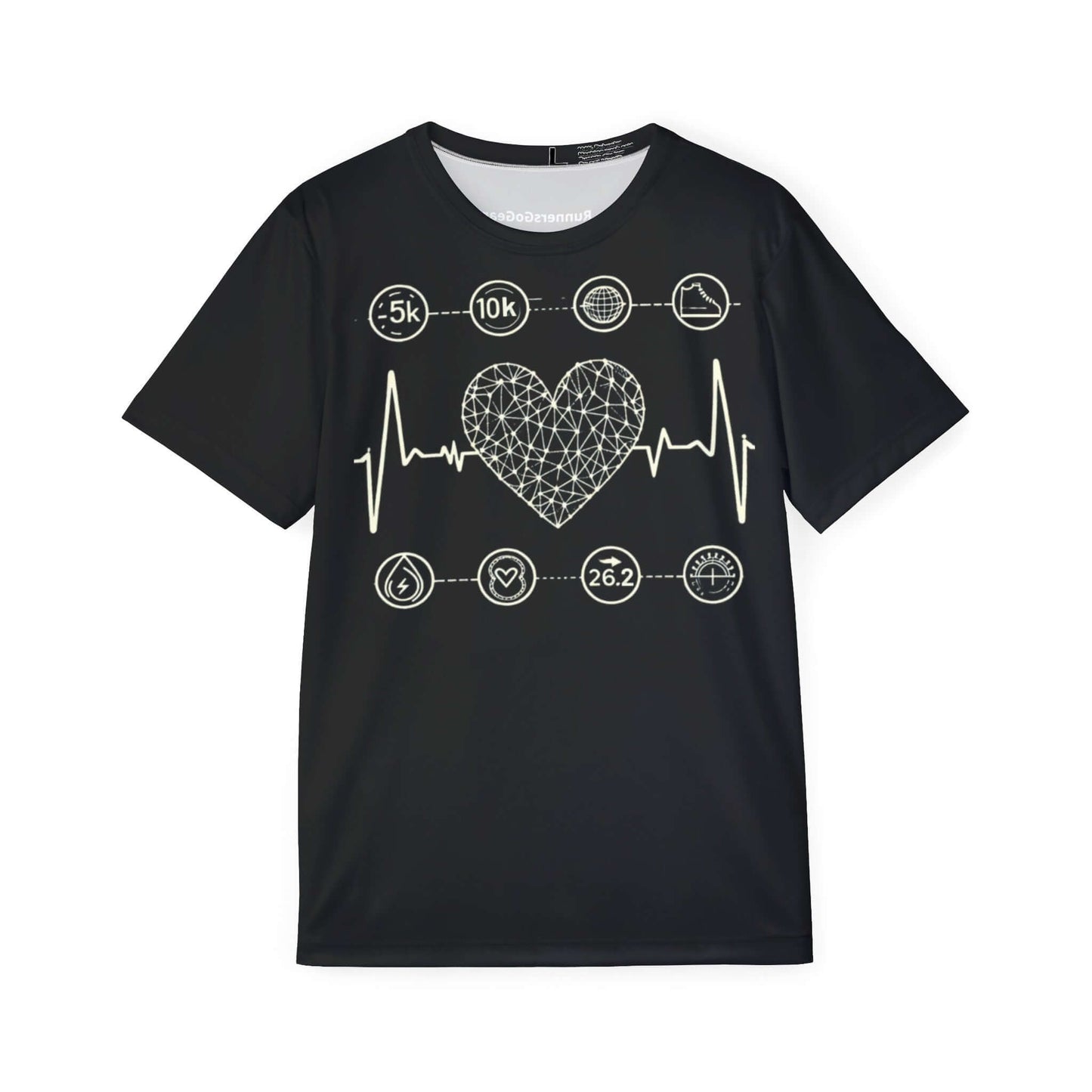 How My Heart Beats - Men's Black Running Shirt