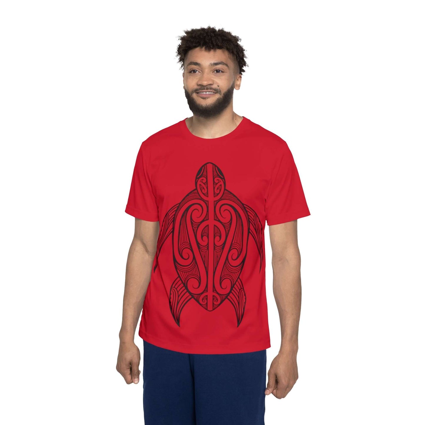 Chill Turtle - Red Men's Running Shirt