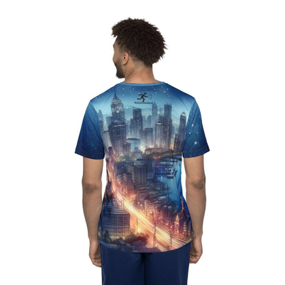 City Night Time Rush - Men's Athletic Shirt