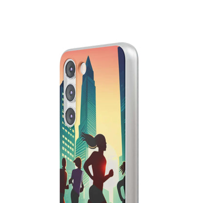 Flexible Cases For iPhone 14|13|12|11|10|9|8|7|Pro|Max & Samsung Galaxy s21|s22|s23|Plus|Ultra - She Ran A Marathon