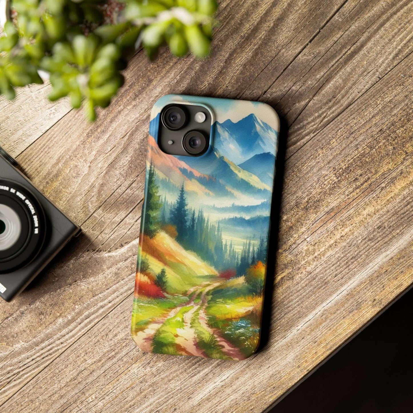 Slim Case For iPhone 15|14|13|12|11|X|XR|XS|Mini|Pro|Pro Max - Runner's Mountain