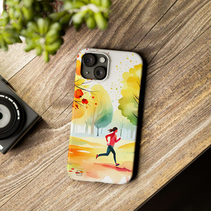 Slim Case For iPhone 15|14|13|12|11|X|XR|XS|Mini|Pro|Pro Max - Free To Run (Autumn Edition)