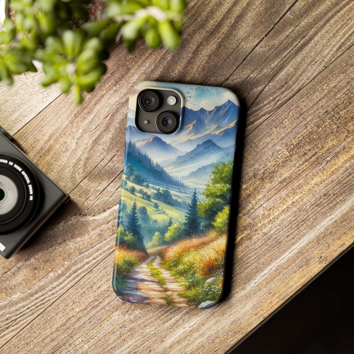 Slim Case For iPhone 15|14|13|12|11|X|XR|XS|Mini|Pro|Pro Max - Mountain Path