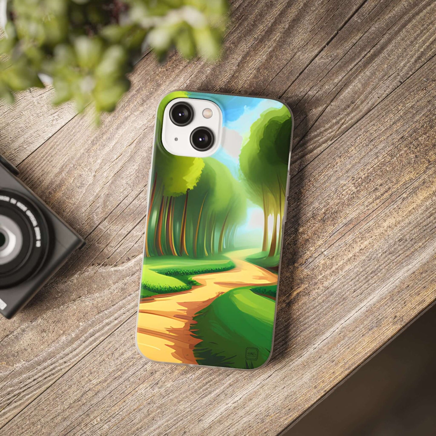 Flexible Cases For iPhone 14|13|12|11|10|9|8|7|Pro|Max & Samsung Galaxy s21|s22|s23|Plus|Ultra - Rich Green Path