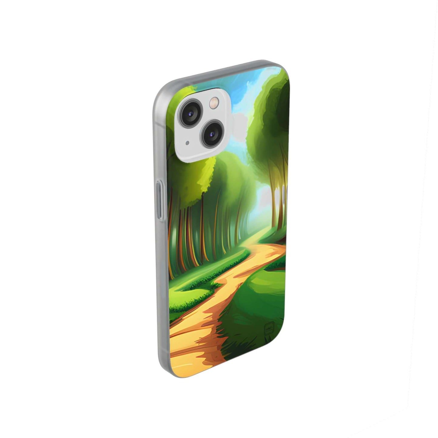 Flexible Cases For iPhone 14|13|12|11|10|9|8|7|Pro|Max & Samsung Galaxy s21|s22|s23|Plus|Ultra - Rich Green Path