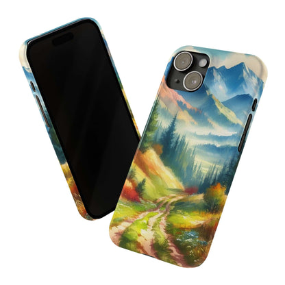 Slim Case For iPhone 15|14|13|12|11|X|XR|XS|Mini|Pro|Pro Max - Runner's Mountain