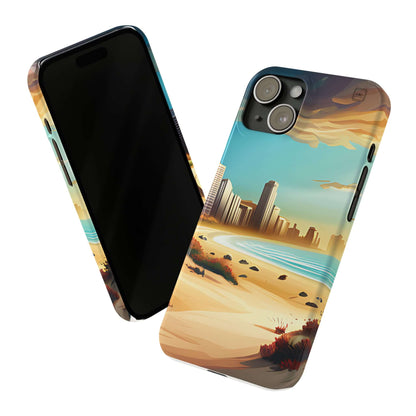 Slim Case For iPhone 15|14|13|12|11|X|XR|XS|Mini|Pro|Pro Max - A Run On The Beach