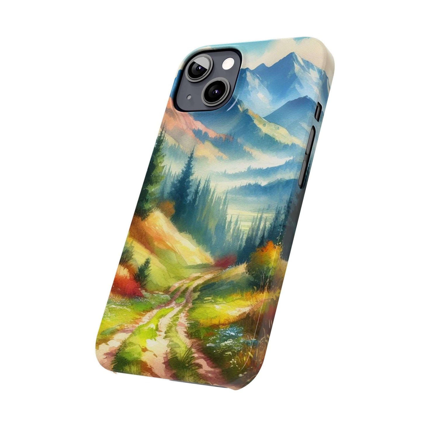 Slim Case For iPhone 15|14|13|12|11|X|XR|XS|Mini|Pro|Pro Max - Runner's Mountain