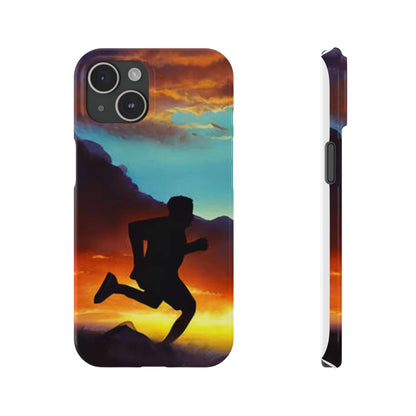 MagSafe Tough Phone Cases For iPhone 15,14,13, Pro, Plus, Pro Max, Mini - The Sun Sets And My Run Begins