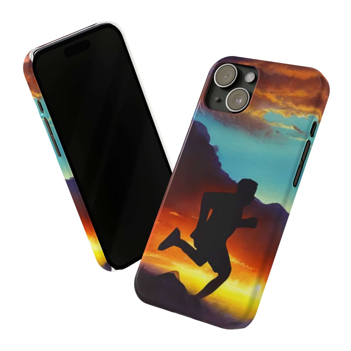 MagSafe Tough Phone Cases For iPhone 15,14,13, Pro, Plus, Pro Max, Mini - The Sun Sets And My Run Begins