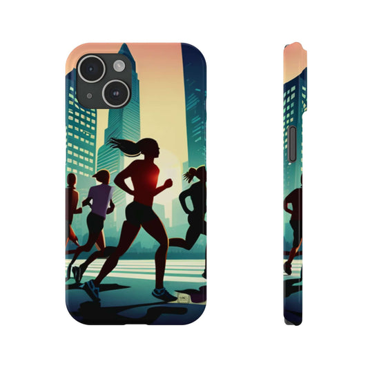 MagSafe Tough Phone Cases For iPhone 15,14,13, Pro, Plus, Pro Max, Mini - She Ran A Marathon