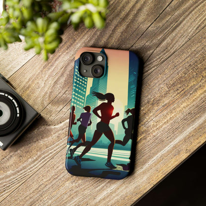 Slim Case For iPhone 15|14|13|12|11|X|XR|XS|Mini|Pro|Pro Max - She Ran A Marathon